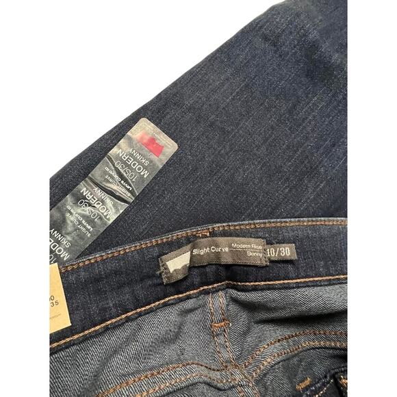 NWT! Levi's Women's Slight Curve Skinny S modern leg Indigo Jeans 10S/30 - Picture 9 of 11